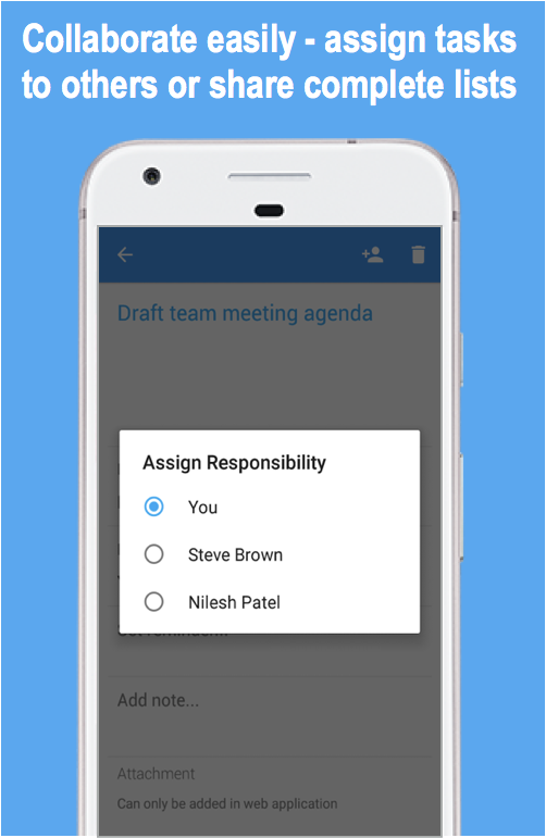 Delegate task