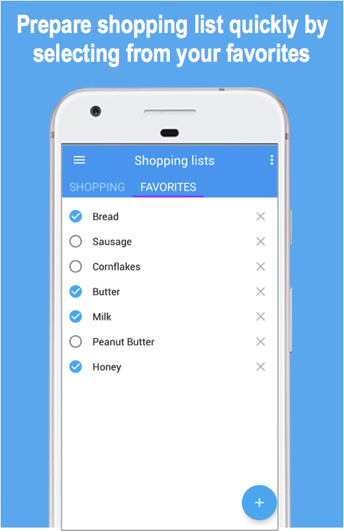 Shopping favorites